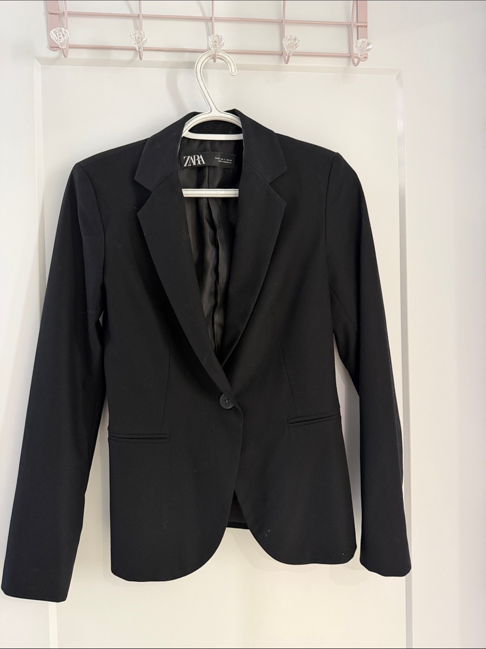 ZARA Black Single-Button Women's Blazer